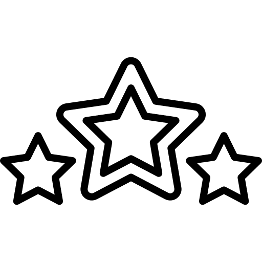 Stars rate business and finance favorites icon