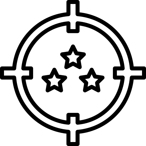 Target business and finance target define icon