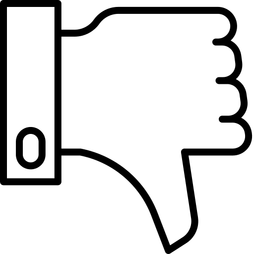 Dislike hands finger disadvantage icon