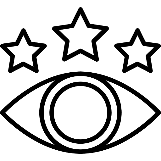 Eye visible miscellaneous witness icon