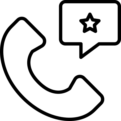 Phone technology phone receiver speech balloon icon