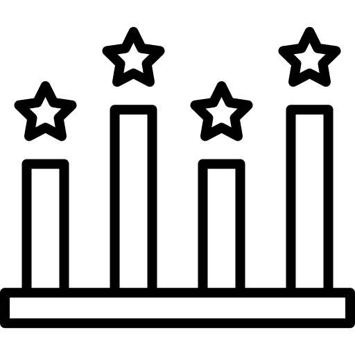 Bar chart graph stats graphic icon