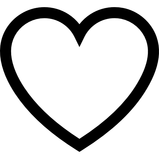 E commerce like heart outline like hearts icon