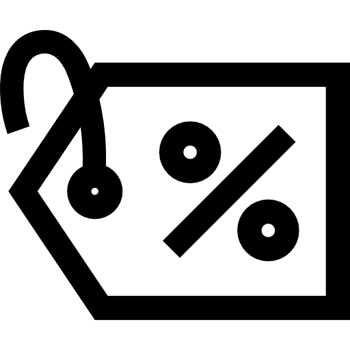 Commercial percentage discount label tag commerce labels icon