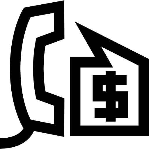 Phone commercial assistance call ecommerce speech bubble icon