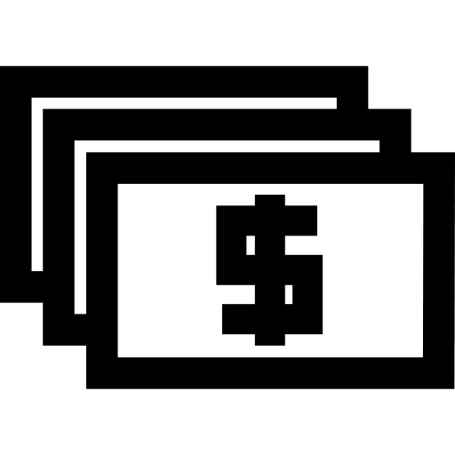 Dollars bills bill ecommerce dollar icon