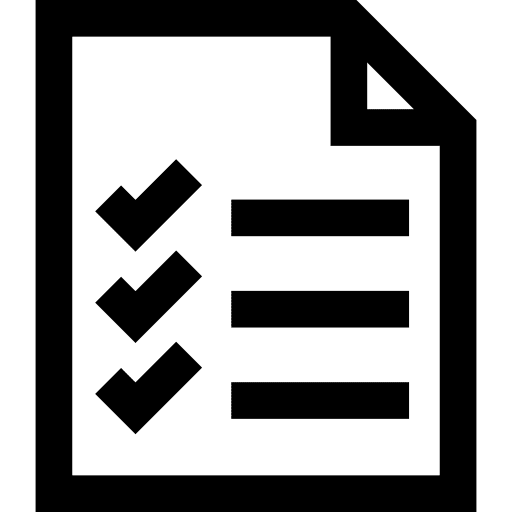 Verified commercial list e-commerce items apply icon