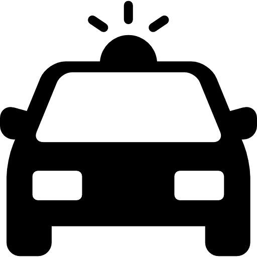 Police car car policeman vehicle icon