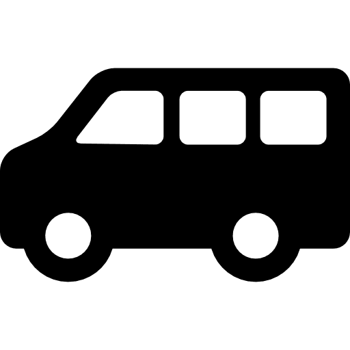 Minibus vehicle transport public transport icon