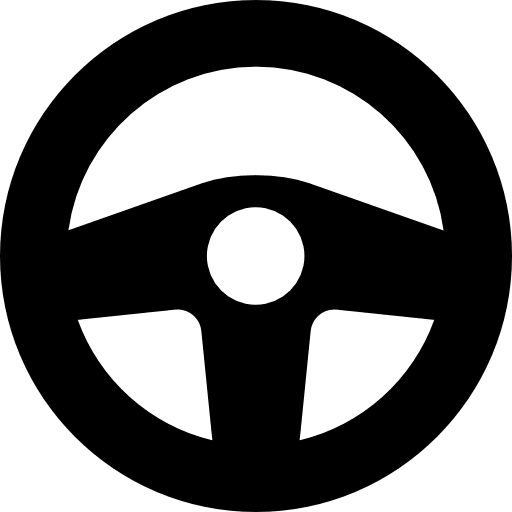 Automobile steering wheel truck vehicle cars icon