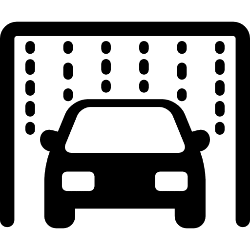 Car washing machine vehicle water transport icon