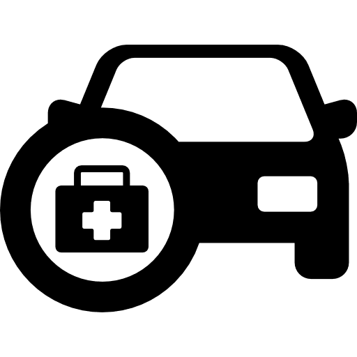 Car with medicine vehicles cars vehicle icon