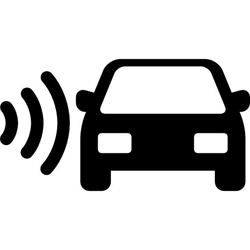 Speed road radar transport fine signal icon