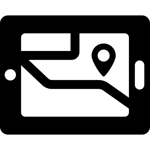 Gps on screen orientation tablet ipad icon