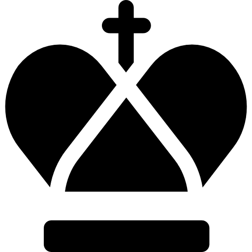 Crown chess piece fashion king icon