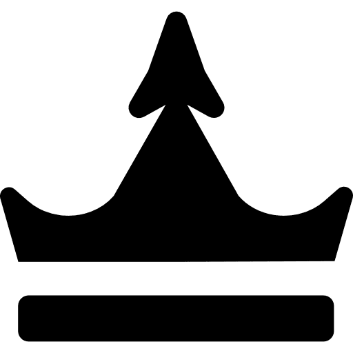 Crown queen chess piece monarchy icon