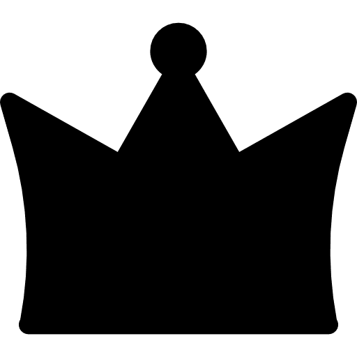 Crown queen fashion chess piece icon