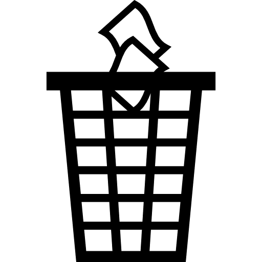 Dust bin trash bin trash can garbage icon