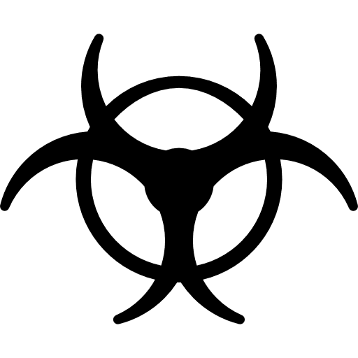 Radiation radioactive technology symbol icon
