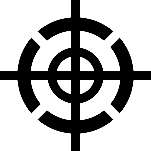 Target targeting shooting target sniper icon