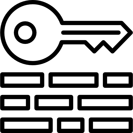 Keywords door key key passwords icon