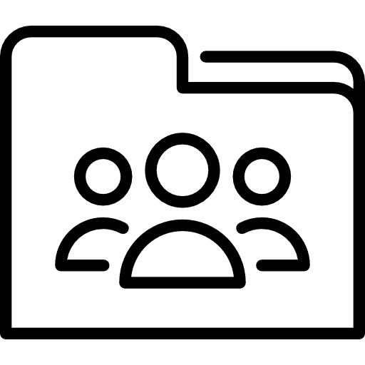 Shared folder share sharing archives social media icon