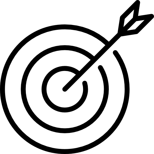 Targeting dart board weapons target icon