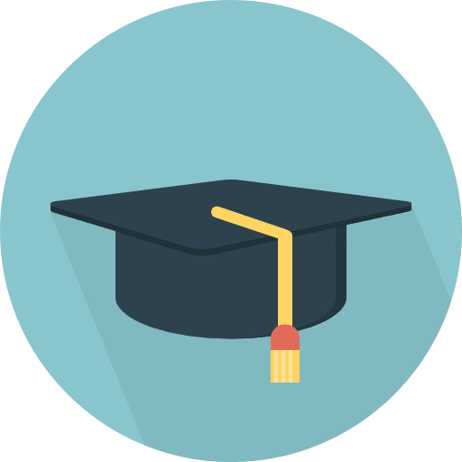 Student hat hat graduate caps icon