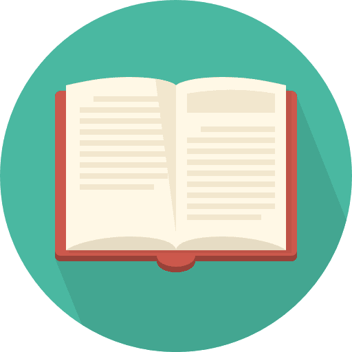 Book reading school education icon