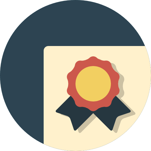 Diploma contract degree patent icon