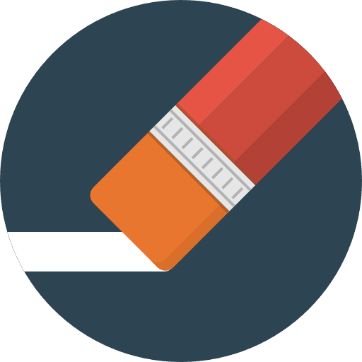 Erase remove education erase icon
