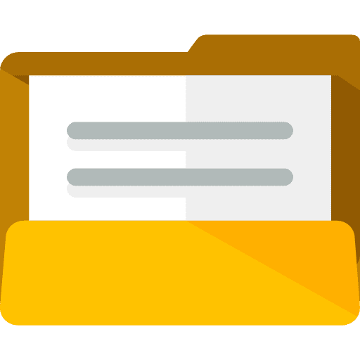 Folders interface data storage folder icon