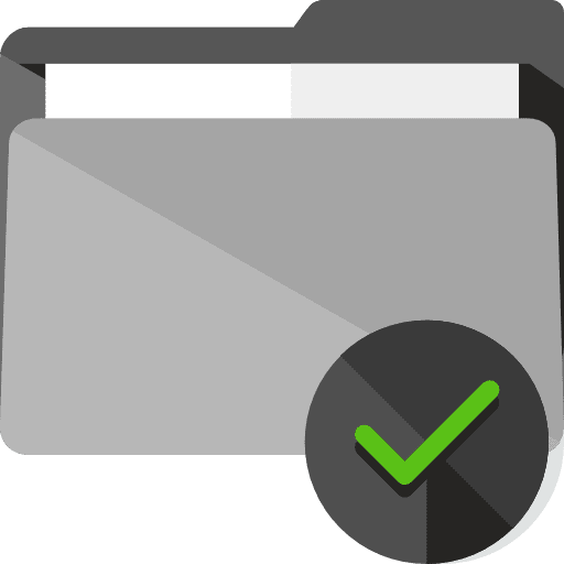 Folders interface office material data storage icon