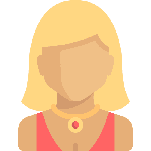 Elegance girl casino head icon