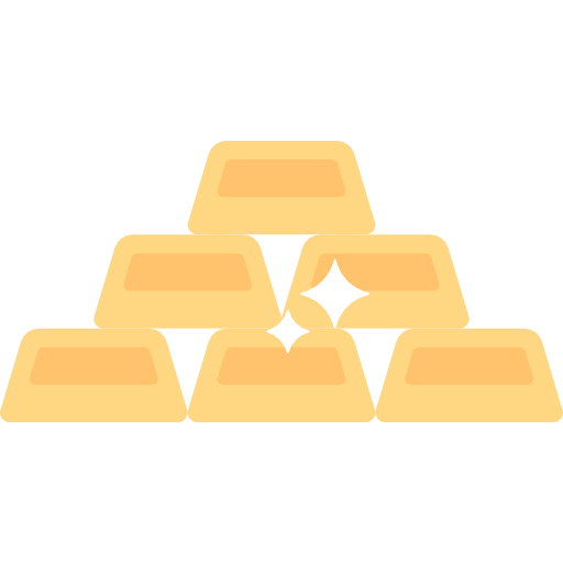 Banking currency business golden icon