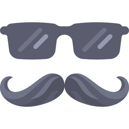 Eyeglasses people mustache sunglasses icon