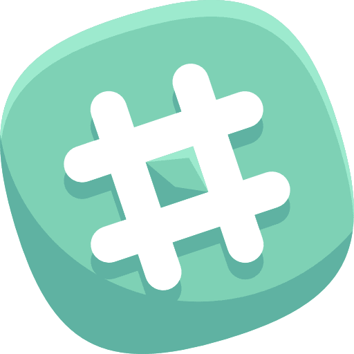 Hashtag social media brands and logotypes twitter icon