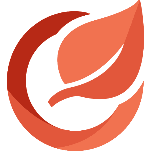 Leafcircle logo network social media icon