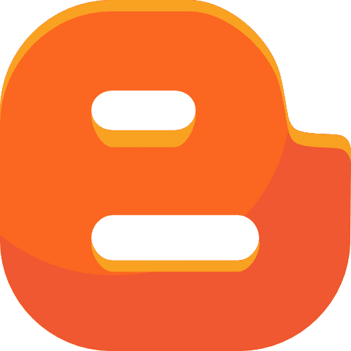 Blogger blog social media brands and logotypes icon