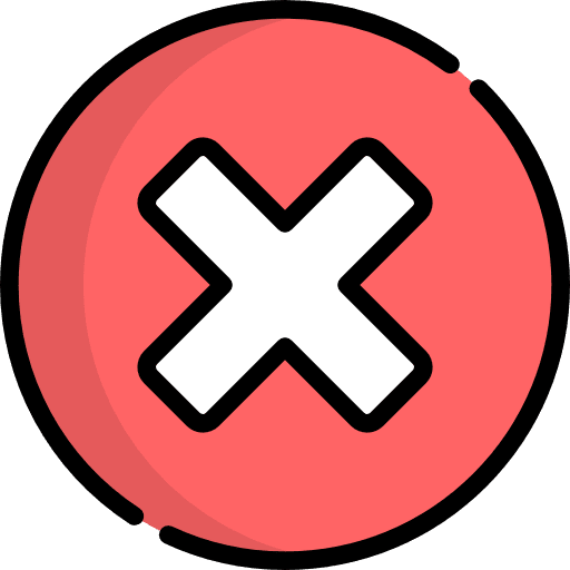 Cancel prohibition signs ko icon