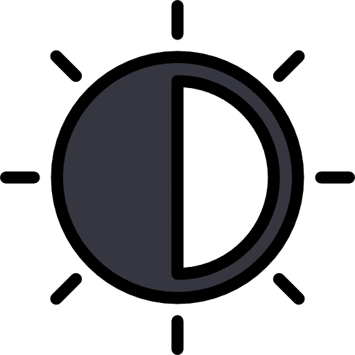 Contrast brightness contrast television icon