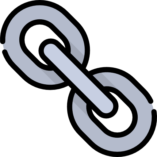 Link tools and utensils hyperlink interface icon