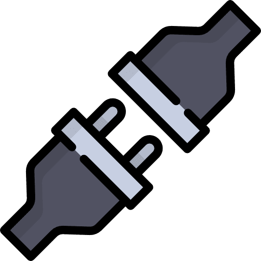 Plug connection electricity electrical icon