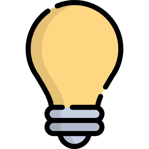 Bulb tip technology electronics icon