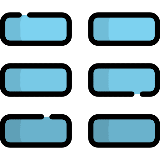 Columns alignment editor signs icon