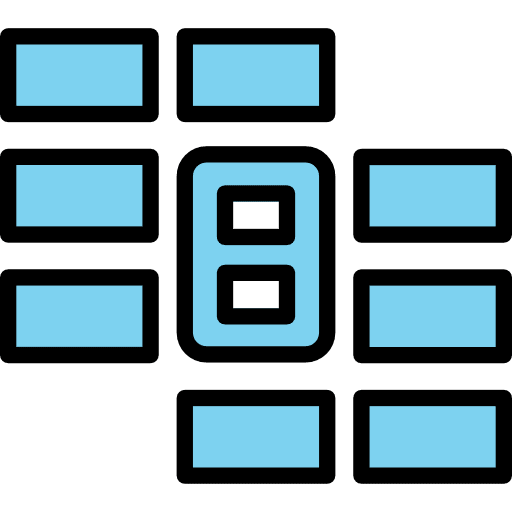 Combine table interface electronics icon