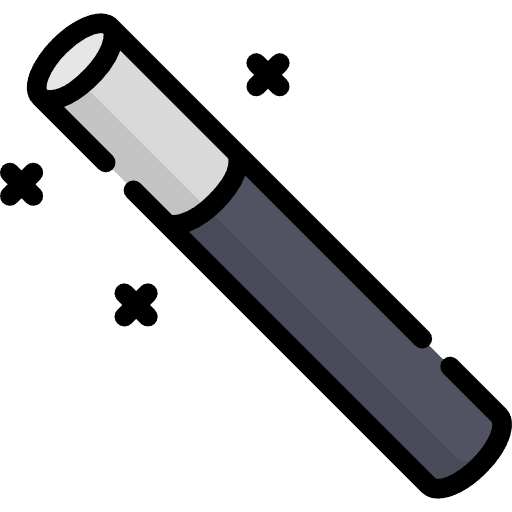 Magic tools and utensils wizard magic icon