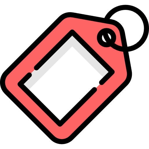 Tag electronics price tag shop icon