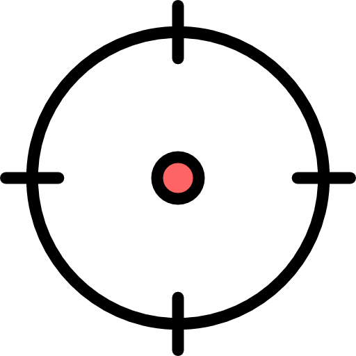 Weapon shooting electronics sniper icon