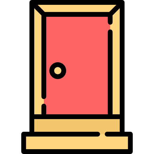 Door exit door doorway access icon